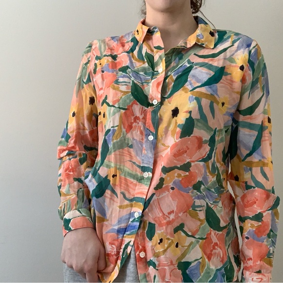 Sezane Multicolor Floral Blouse - Picture 2 of 5